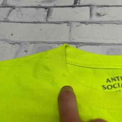 Anti Social Social Club Shirt Adult Medium Neon Colored Streetwear Punk Grunge