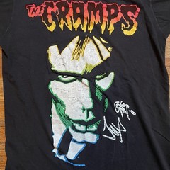 Vintage 80s THE CRAMPS Shirt Fifth Column Goth Surf Punk Rock Small/Medium