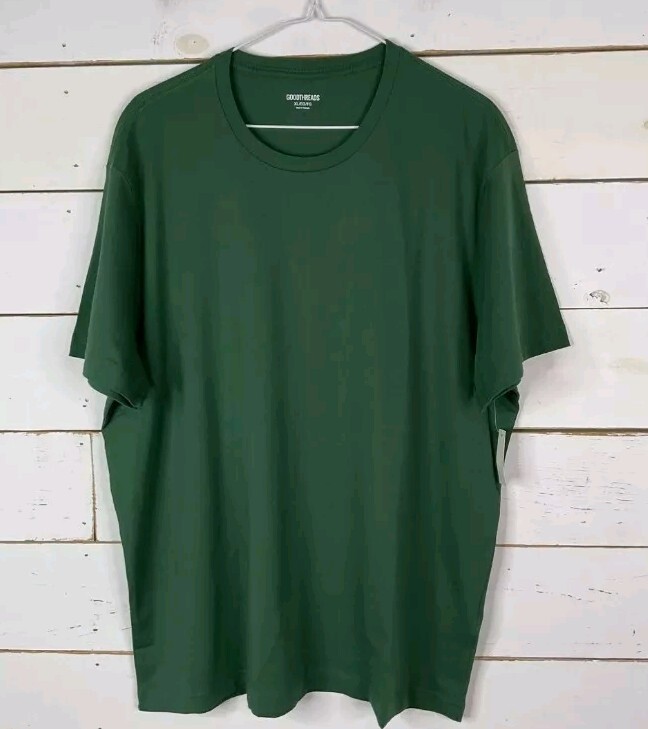 Goodthreads T-Shirt, Short Sleeve Crew Neck Deep Green Men’s XL