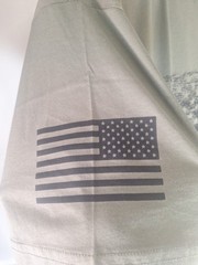 USA Distressed Flag Men’s T Shirt Patriotic American Tee XL New Army Green