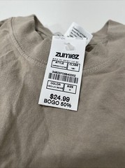 Shaka Wear Max Heavyweight Garment Dye Beige T-Shirt M
