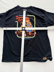 Steven Rhodes Demon Cat Shirt Mens XL Black Halloween Retro Horror Graphic Tee