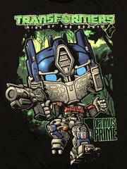 Transformers: Rise Of The Beasts Optimus Prime Graphic Tee Mens L Black Funko
