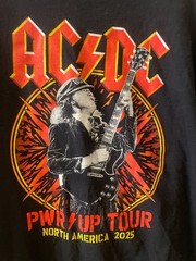 AC/DC PWR/UP Tour North America 2025 Concert T-Shirt XL