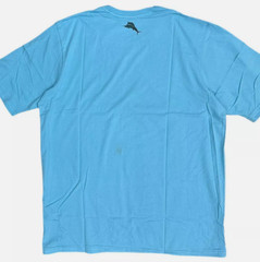 $45 TOMMY BAHAMA Light Blue ROW WITH THE FLOW Relaxed Fit Short Sleeve T-shirt