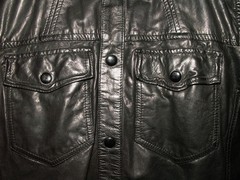 Men’s All Saints ALLIANCE LEATHER SHIRT jacket Medium M (ref106) £99.99!!!!!