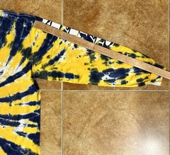 Vintage Lee Tie Dye LS Large T-Shirt Graphic Print Gates Chili Tennis Spartans