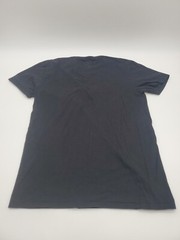 YF Gildan T-shirt Mens large Black Yellow Logo#2385