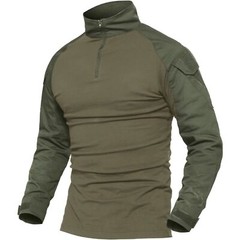 Men’s Outdoor Training Shirts Camping Hiking T-Shirt 1/4 Zip Long Sleeve Work US