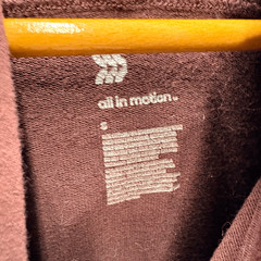 All in motion Hooded Long Sleeve Shirt S Thumbholes Sporty Classic Mountain Chic