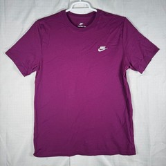 Nike The Nike Tee Mens Large Plum Purple Embroidered Futura Logo Short Sleeve T