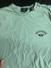 Dockers Large Men’s Short Sleeve T-shirt Cotton Green