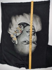 Michael Jordan Chicago Bulls Tshirt Black Rap Hip Hop Vintage Bling 6 Rings Tee