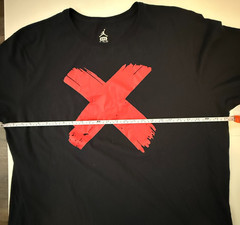 Nike Air Jordan Banned Shirt Mens 3XL Black Red Jumpman Graphic NBA Streetwear