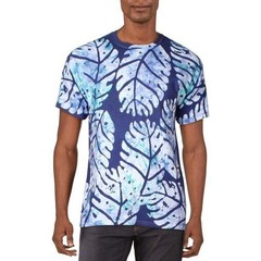 Studio 189 Men’s Big Leaf Tee in Navy Blue-Size Small
