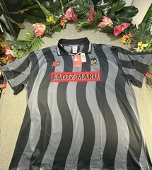Sanrio Badtz-Maru Striped Soccer Jersey MEN’S 2XL 2X BoxLunch NEW (54-56) Hello
