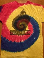 Deathwish Skateboards Tie Dye Shirt Size L 2 Sided Grim Reaper