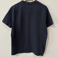 Common People Ottoman T Shirt Medium Blue Short SleeveTextured Elevated Basics