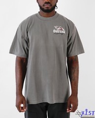 OUTRANK “ALL GAS” ULTRA HEAVY WEIGHT OVERSIZED SNEAKER T-SHIRT Cement Grey