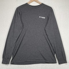 Columbia PHG Shirt Mens M Gray Outdoor Long Sleeve Hunting Crew Neck