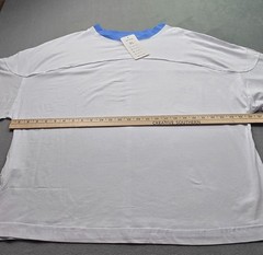 Songling New Trend Mens Pullover Shirt XL White Blue NWT
