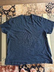 Ralph Lauren RRL Blue Indigo Jersey Pocket 2XL T-Shirt