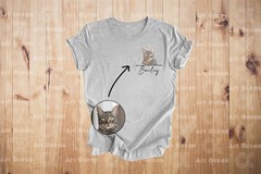 Personalized Pet Comfort Tee Custom Dog Cat Photo Name Shirt Gift