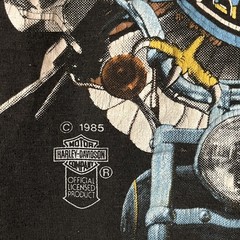 Vintage 1985 Harley Davidson By 3D Emblem Riding Eagle Men’s T-shirt L