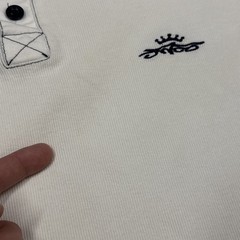 Vintage Jnco Shirt Henley Long Sleeve Men (XL) Size 2 White Distressed Stained