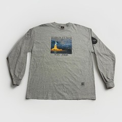 2008 NYC Charity Event Long Sleeve Graphic Tee Statue of Liberty Hanes XL