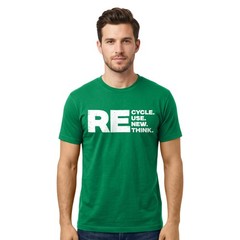 RE Cycle Use New Think T Shirt Eco Friendly Environmental Activism Earth Day Tee