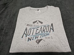 Wild Kiwi NEW Made For Adventure AOTEAROA NEW Zealand Light Gray TShirt SZ S
