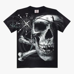 Rock eagle black Tshirt (D091) Unisex Skele Pirate Graphic Men L, XL, XXL, XXXL
