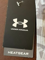 Under Armour Gray Black Smile for the Camera Sleeveless Compression Tank Top M