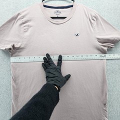 Hollister Shirt Mens Large Pink Short Sleeve Must-Have Collection Casual Tee