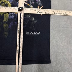Vintage Halo Shirt Bungie ODST Promo 2009 Video Game Faded Black Tee Xbox 360
