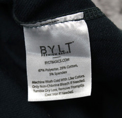BYLT Shirt Mens XL Green Blue Drop Cut Long Sleeve BYLT Blend Basics Stretch Tee
