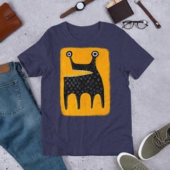 Straight Cut Monster Folk Art Comfort Tee Creature Unique Design