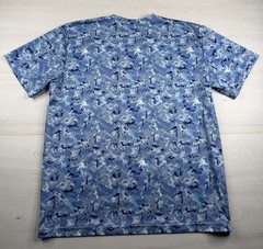 Under Armour Blue Camo Digital Print Shirt Short Sleeve HeatGear Gym Training XL