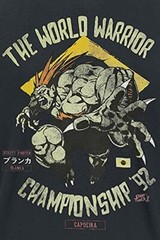 Street Fighter Mens T-Shirt – Capcom World Warrior Championship ’92 – Blanka