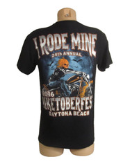 SUNA M Black T-shirt 2016 BIKETOBERFEST DAYTONA BEACH Pumpkinhead Biker