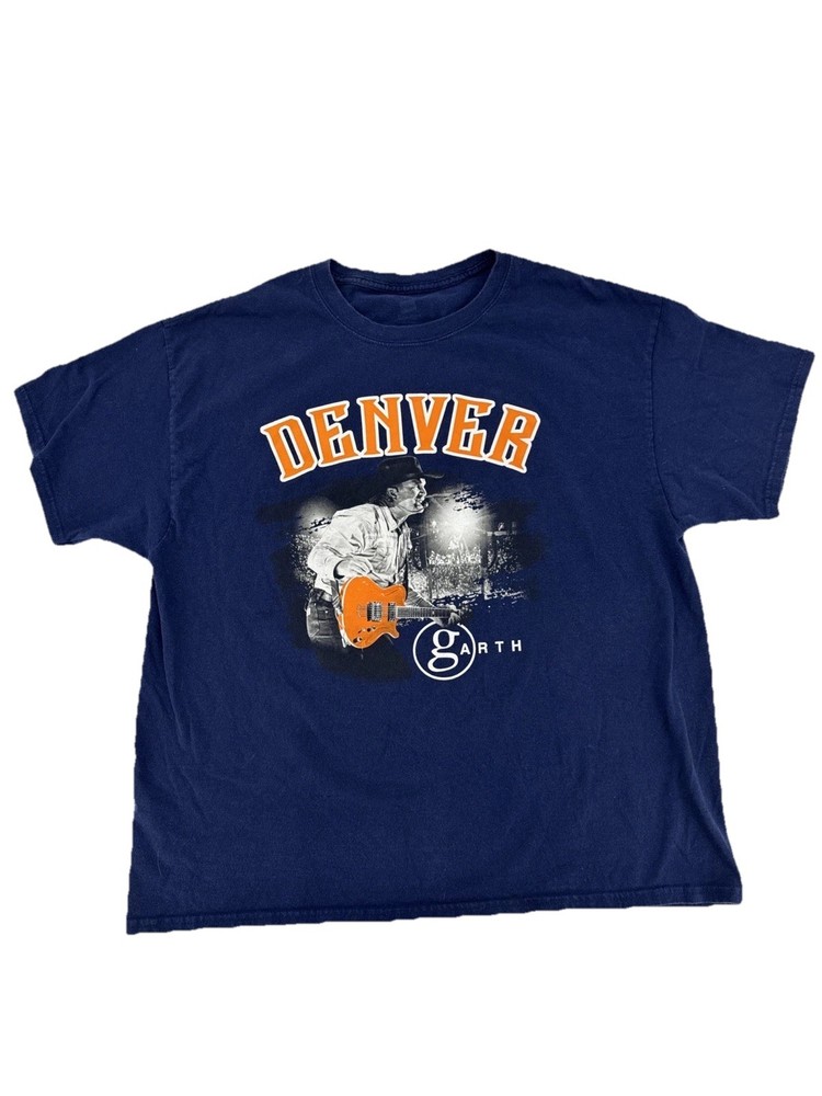 Garth Brooks Stadium Tour Denver Colorado Mile High Mens Size L [123]