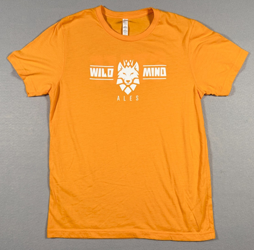 Wild Mind Ales Brewhouse Minneapolis Staff T-Shirt Orange Size L NEW