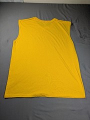 Vintage Hulkamania Shirt Mens XL Yellow Red Sleeveless Augusta WWE Hulk Hogan