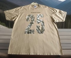 Shaka Wear Super Max Heavyweight Tan Camo Calvary Youth Vintage T-Shirt Men 2XL