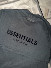 Fear of God Essentials T-Shirt Stretch Limo Black- 100% Authentic XS TO XL SIZE
