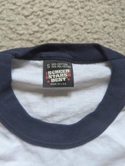 Never Used Single Stitches Screen Star 70s vintage small Ringer t shirt