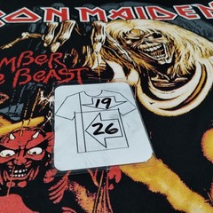 Iron Maiden Number Of The Beast Men’s Medium T Shirt Black British Heavy Metal