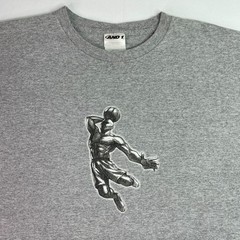 AND1 Basketball Men XL Gray Graphic Tee Athletic Sports Streetwear