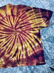 Vintage Delta Pro Weight Tie Dye Shirt Large Single Stitch 90’s Hand Dyed